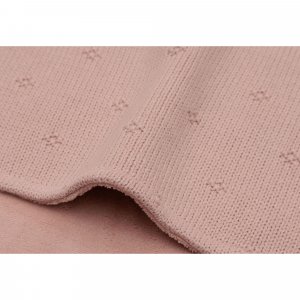 Couverture berceau 75x100 cm cosy knit wild rose & velvet Jollein