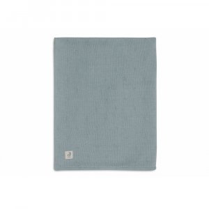 Couverture berceau 75x100 cm cosy knit sea green & velvet Jollein