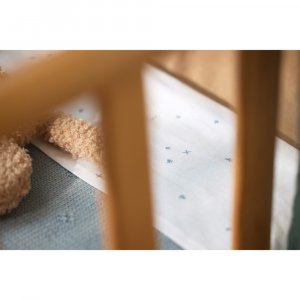 Couverture berceau 75x100 cm cosy knit sea green & velvet Jollein