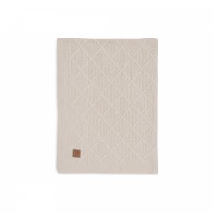 Couverture bébé 75x100 cm check knit oatmeal Jollein