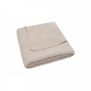 Couverture bébé 75x100 cm check knit oatmeal Jollein