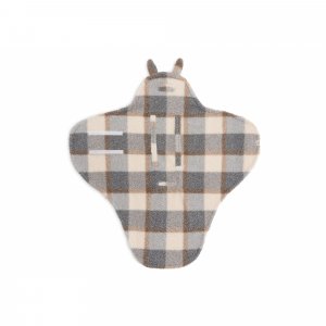 Couverture portefeuille câline bunny check bouclette Jollein