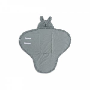 Couverture portefeuille câline bunny sea green Jollein