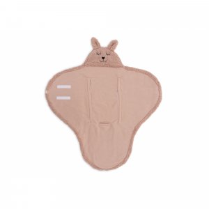 Couverture portefeuille câline bunny wild rose Jollein