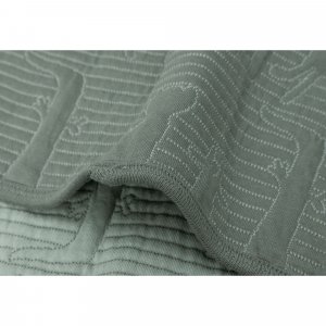 Couverture bébé 100x150 cm jungle jambo ash green et laurel Jollein