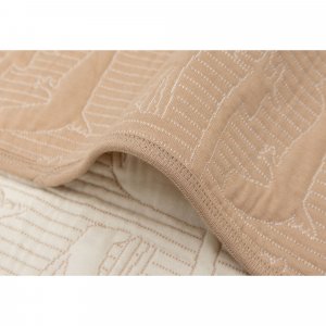 Couverture bébé 100x150 cm jungle jambo biscuit et oatmeal Jollein