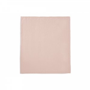 Couverture berceau 75x100 cm gaze de coton jacquard wild rose Jollein