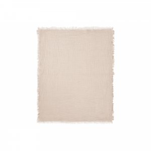 Couverture bébé 75x100 cm à franges biscuit Jollein