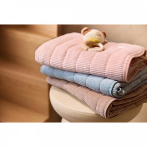 Couverture bébé 75 x 100 cm velvet rib milky coffee Jollein