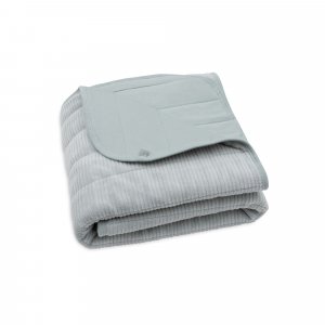 Couverture bébé 75 x 100 cm velvet rib sea green Jollein