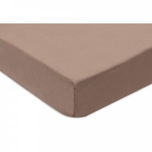 Lot de 2 draps housses 40x80 cm jersey milky coffee et ivory Jollein