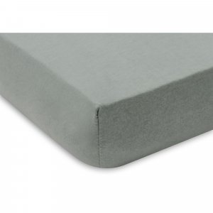 Lot de 2 draps housses 70 x 140 cm jersey sea green et ivory Jollein