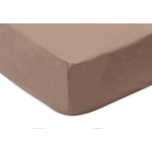 Drap housse 75 x 95 cm jersey pour tapis de parc milky coffee Jollein