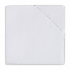 Drap housse en coton 50 x 90 cm blanc Jollein