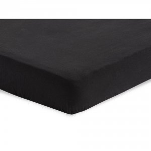 Drap housse 60x120 cm jersey noir Jollein