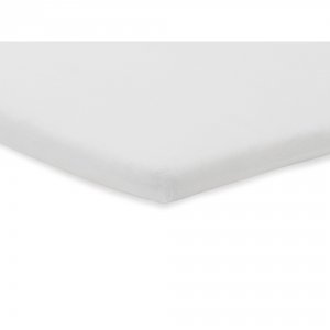 Lot de 2 draps housses 40x80 cm jersey white Jollein