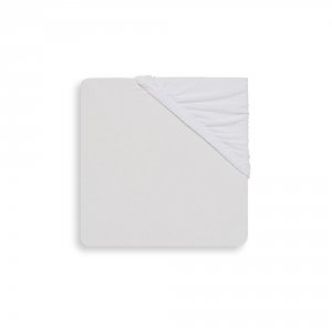 Drap housse 60x120 cm jersey blanc Jollein