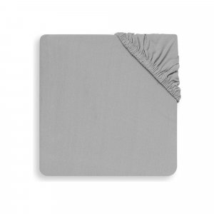Drap housse 70x140 cm jersey soft grey Jollein