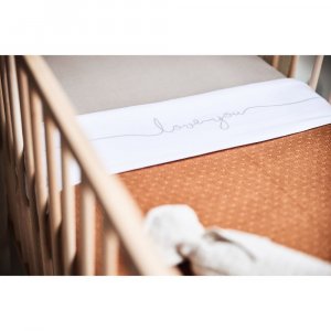 Drap housse berceau 40x80 cm jersey nougat Jollein