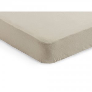 Drap housse 60x120 cm jersey nougat Jollein