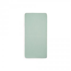 Drap housse 60x120 cm jersey ash green Jollein