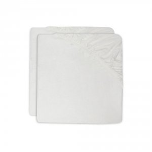 Lot de 2 draps housses 40x80 cm jersey ivoire Jollein