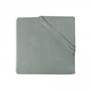 Drap housse 70x140 cm jersey ash green Jollein