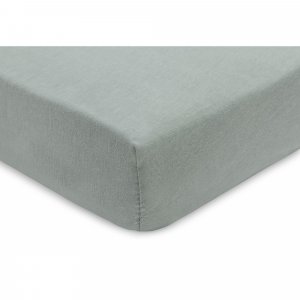 Lot de 2 draps housses 70 x 140 cm jersey sea green et biscuit Jollein