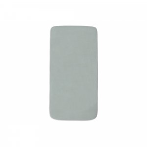 Lot de 2 draps housses 70 x 140 cm jersey sea green et biscuit Jollein