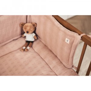 Tapis de parc 75x95cm grain knit wild rose Jollein