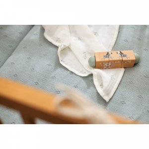 Tapis de parc 75x95 cm cosy knit sea green Jollein