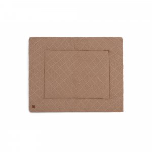 Tapis de parc 75x95 cm check knit biscuit Jollein