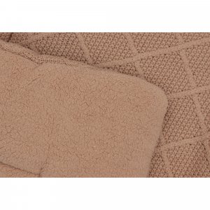 Tapis de parc 75x95 cm check knit biscuit Jollein