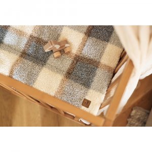 Tapis de parc 75x95 cm bouclette carreaux Jollein