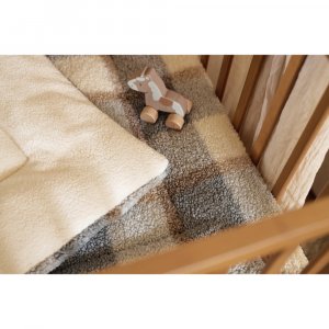 Tapis de parc 75x95 cm bouclette carreaux Jollein