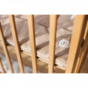 Tapis de parc bébé 75 x 95 cm cloudy rib milky coffee Jollein