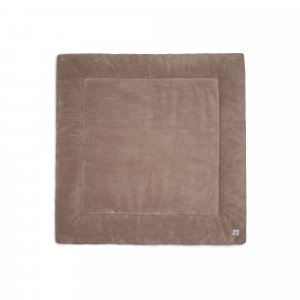 Tapis de parc bébé 100 x 100 cm cloudy rib milky coffee Jollein