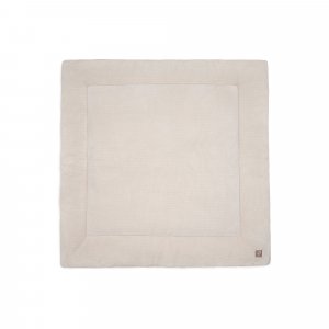 Tapis de parc bébé 100 x 100 cm cloudy rib oatmeal Jollein