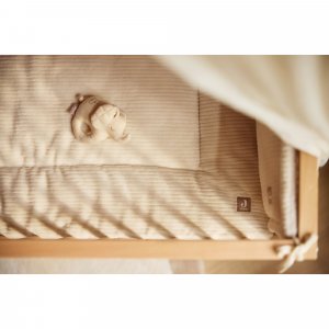 Tapis de parc bébé 100 x 100 cm cloudy rib oatmeal Jollein