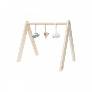 Arche d'éveil en bois avec 3 peluches on the go Jollein