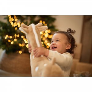 Peluche jungle jambo girafe biscuit 52 cm Jollein