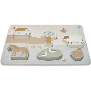 Puzzle en bois farm Jollein