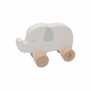 Jouet en bois à roulettes éléphant Jollein