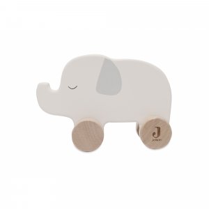 Jouet en bois à roulettes éléphant Jollein