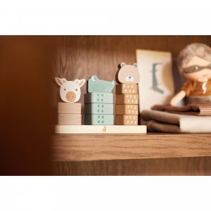 Animaux à empiler en bois jungle jambo Jollein