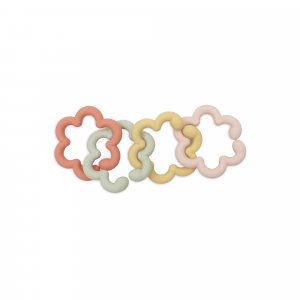 Anneaux de dentition silicone bébé flowers Jollein