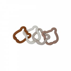 Jeu d'anneaux silicone teddy bear Jollein