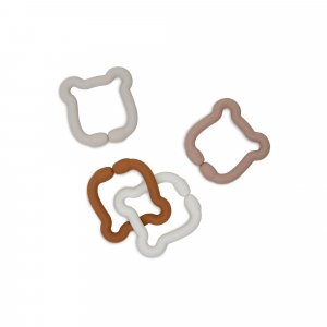 Jeu d'anneaux silicone teddy bear Jollein
