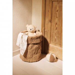 Panier de rangement 35 x 30 cm miffy jacquard teddy biscuit Jollein