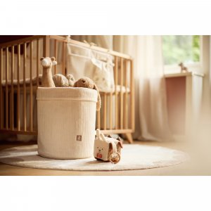 Panier de rangement 35 x 30 cm cloudy rib oatmeal Jollein